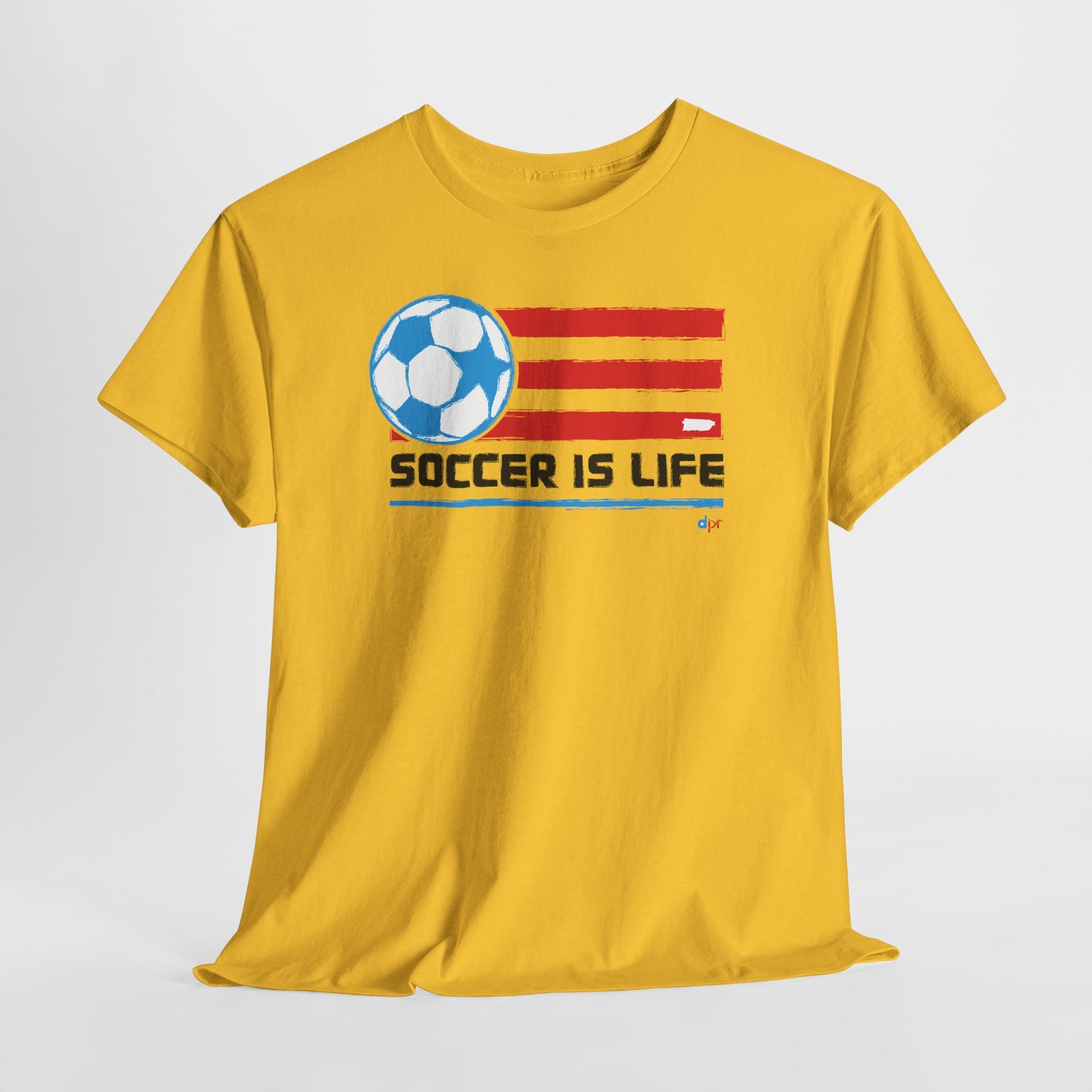 Soccer is Life Colors Unisex Heavy Cotton Tee
