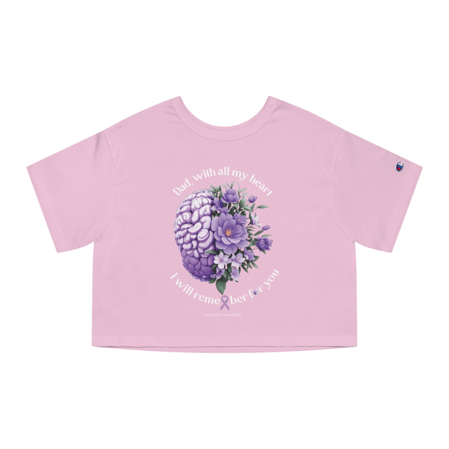 DAD I Will Remember for You  Flowy Cropped Tee
