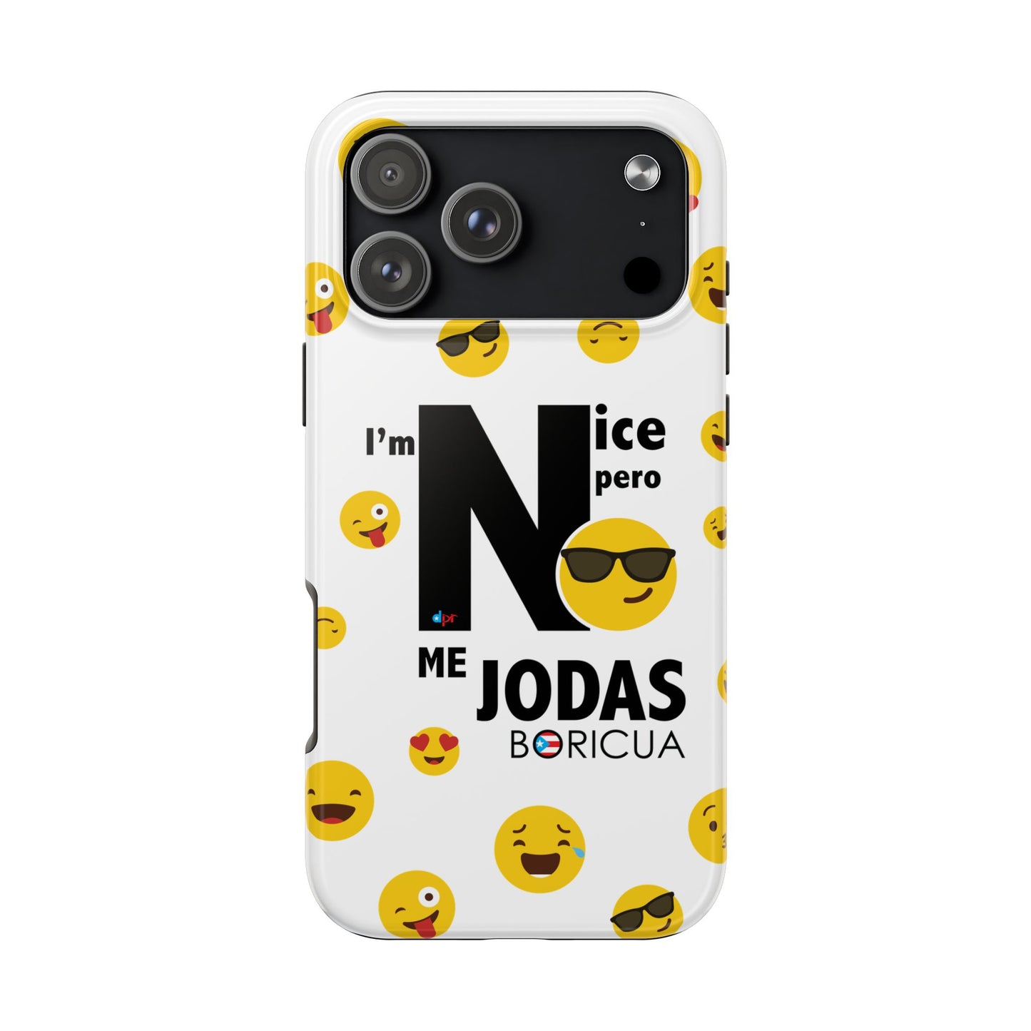I'm Nice pero No me Jodas White Tough Phone Cases