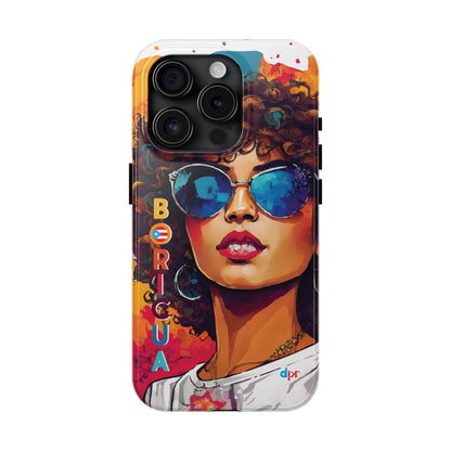 Boricua Girl Mosaico White Tough Phone Cases