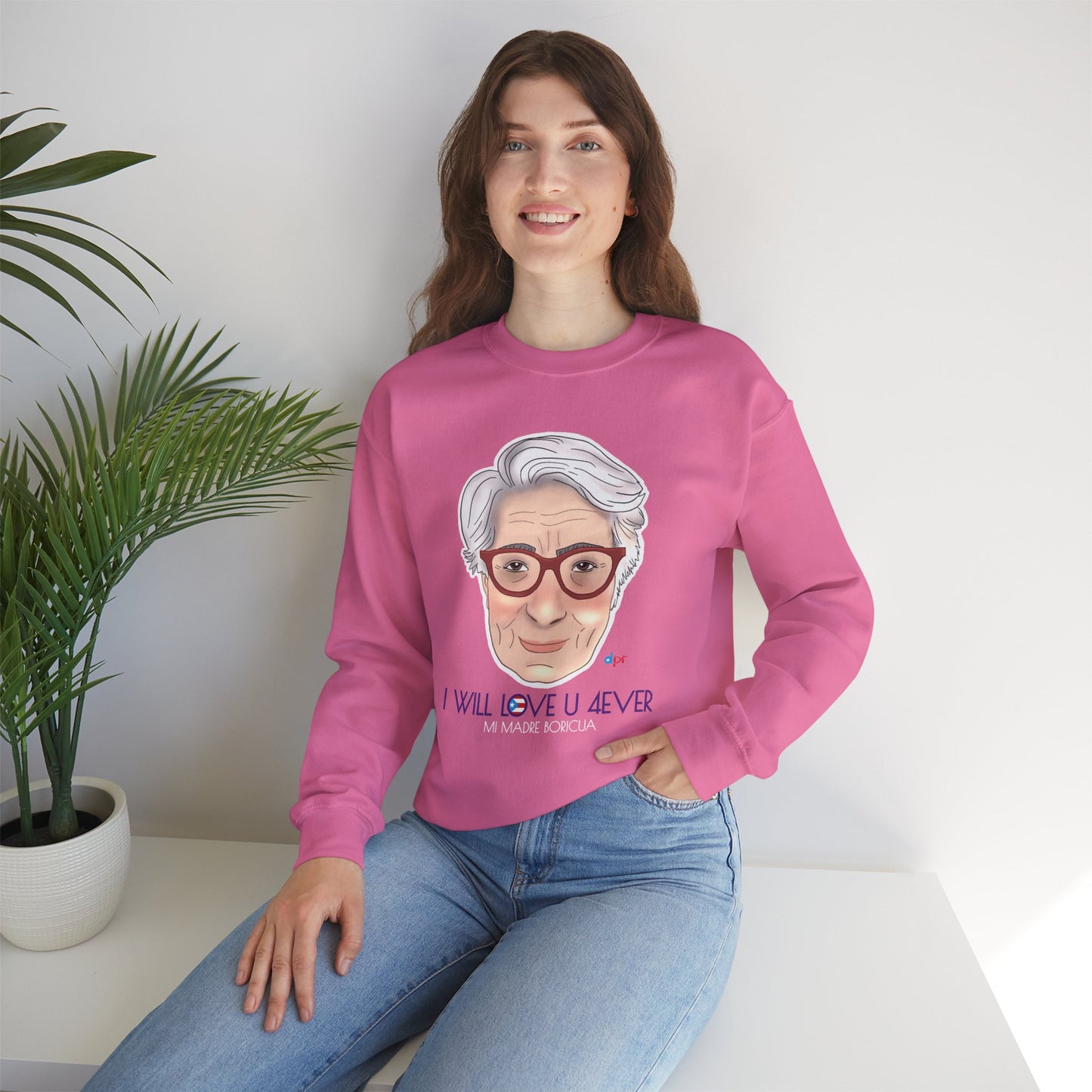 I Will Love You Forever Mamá Boricua Heavy Blend™ Crewneck Sweatshirt