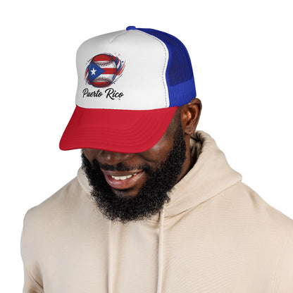 Puerto Rico Baseball Flag Trucker Caps FREE SHIPPING