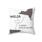 Familia is Always Close to the Heart New York Spun Polyester Square Pillow