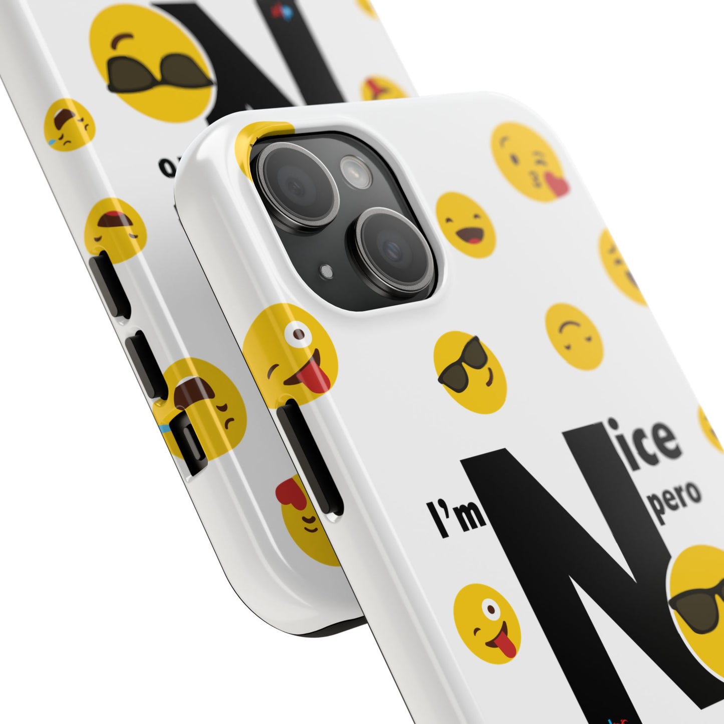 I'm Nice pero No me Jodas White Tough Phone Cases