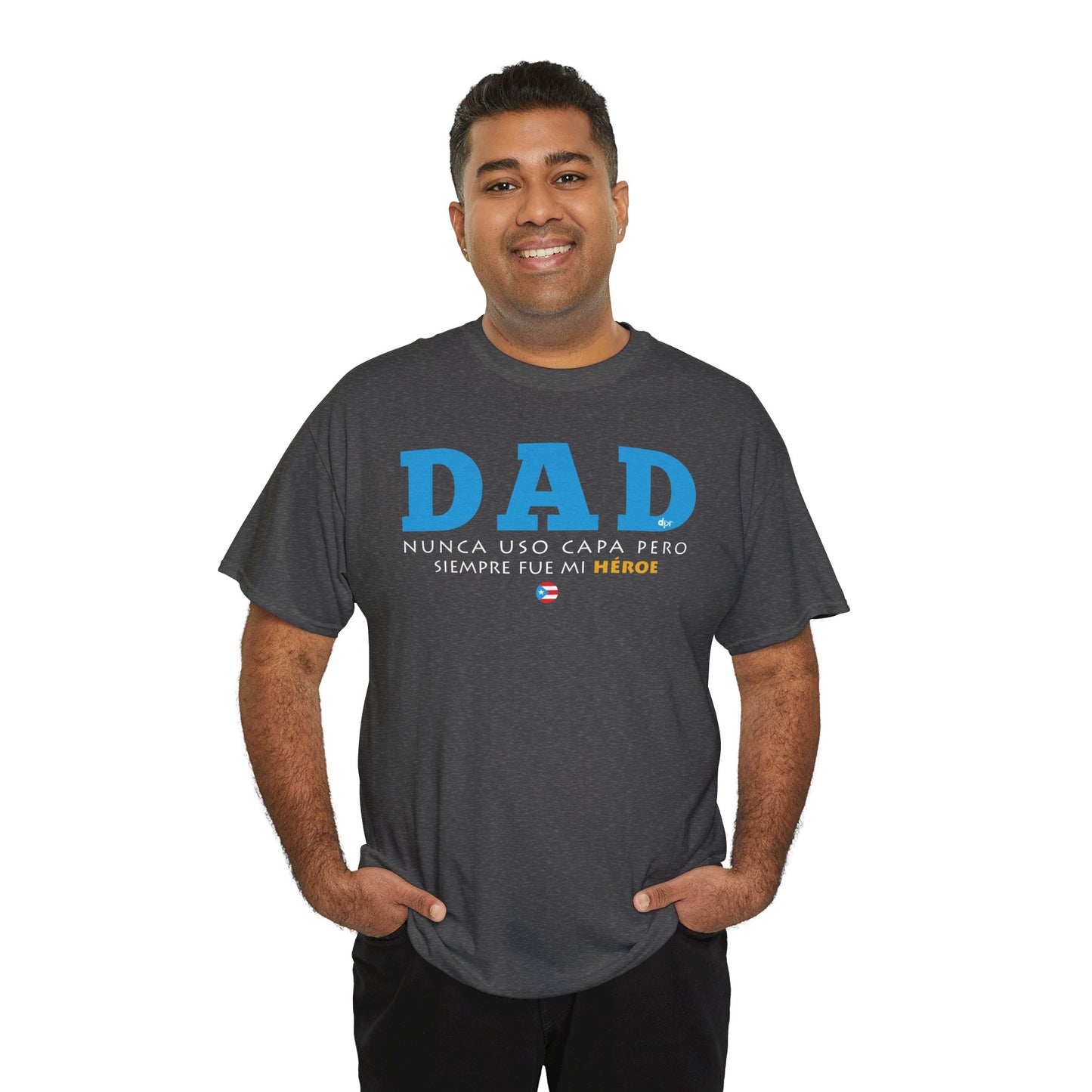 Dad Mi Héroe Blue Unisex Heavy Cotton Tee