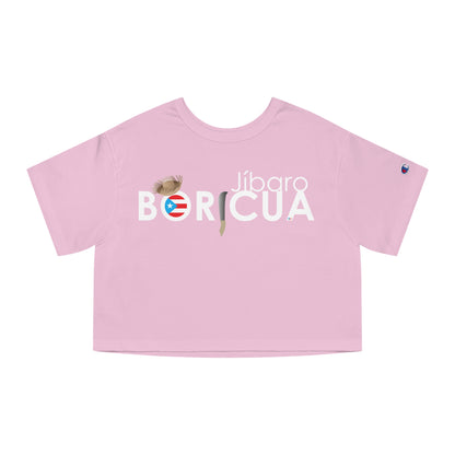 Jíbaro Boricua Flowy Cropped Tee