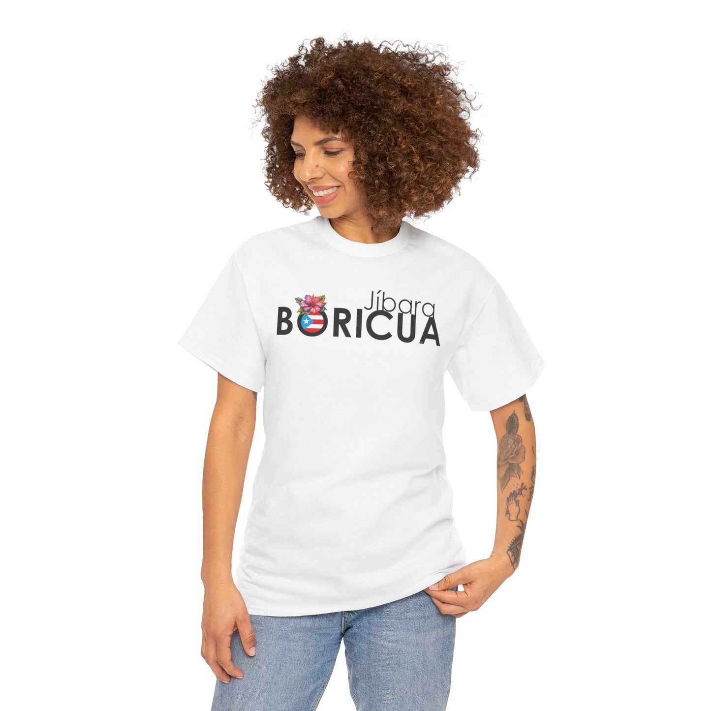 Jíbara Boricua Unisex Heavy Cotton Tee