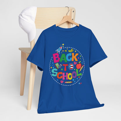 Back to School Boricua Student Heavy Cotton Tee