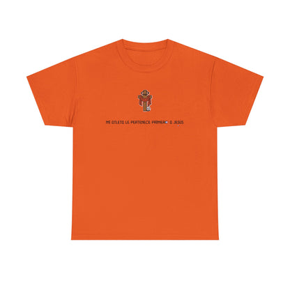 Mi Atleta Pertenece Primero a Jesús | Puerto Rico Faith Cross Soccer ball Unisex Heavy Cotton Tee