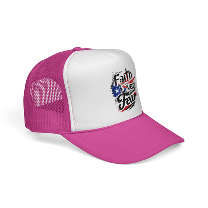 Faith Over Fear Christian Volleyball Sticker | Puerto Rican Flag Trucker Caps FREE SHIPPING