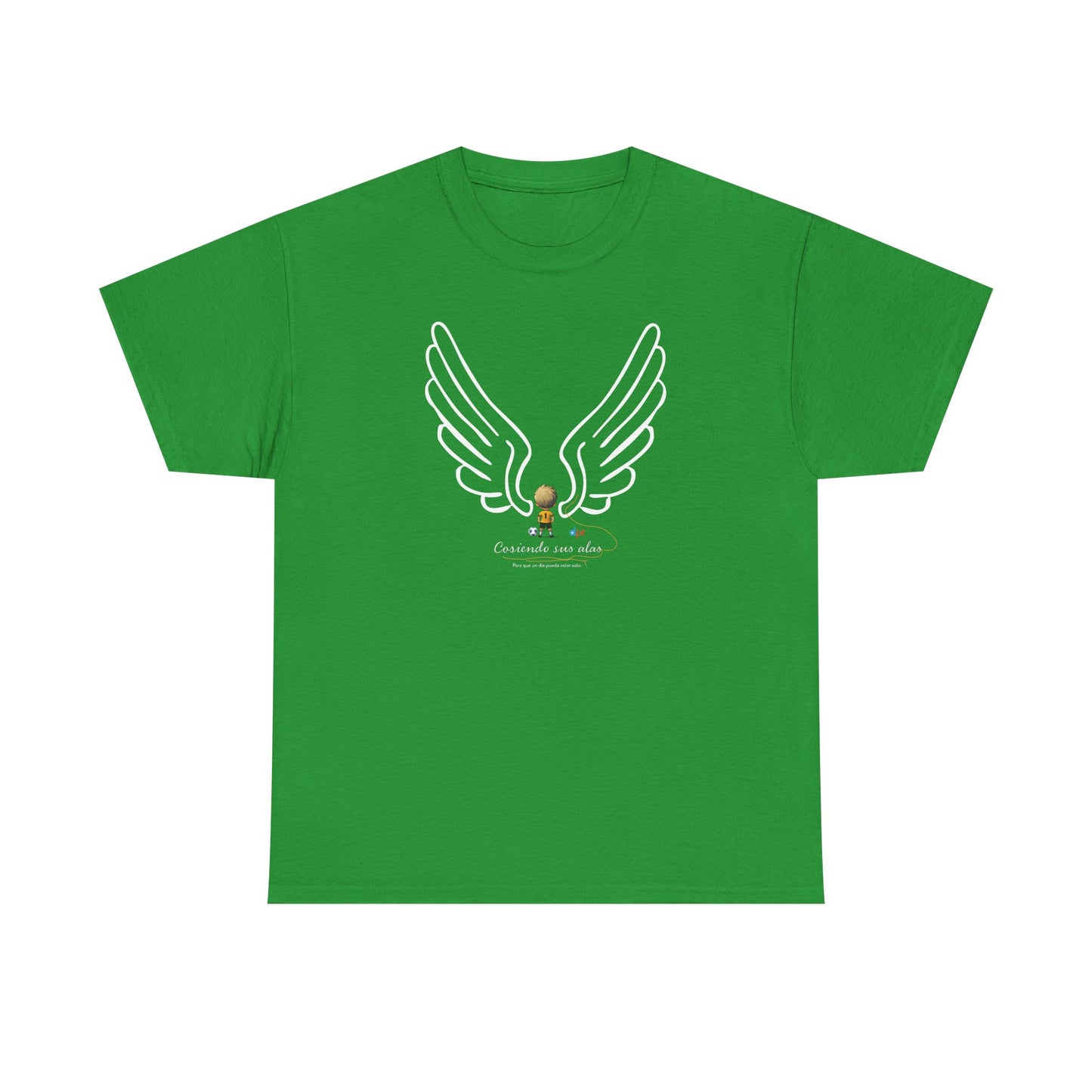 "Cosiendo sus alas" Soccer Player Unisex Heavy Cotton Tee