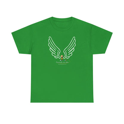 "Cosiendo sus alas" Soccer Player Unisex Heavy Cotton Tee