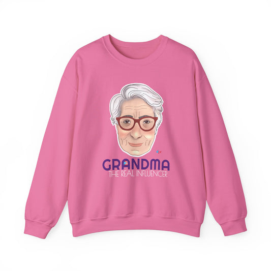 Grandma The real Influencer Heavy Blend™ Crewneck Sweatshirt