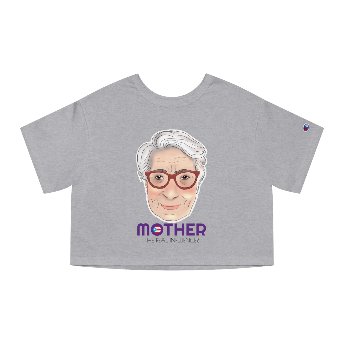 Mother The Real Influencer Women's Flowy Cropped Tee