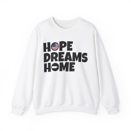 HOPE DREAMS HOME Puerto Rico Heavy Blend™ Crewneck Sweaters