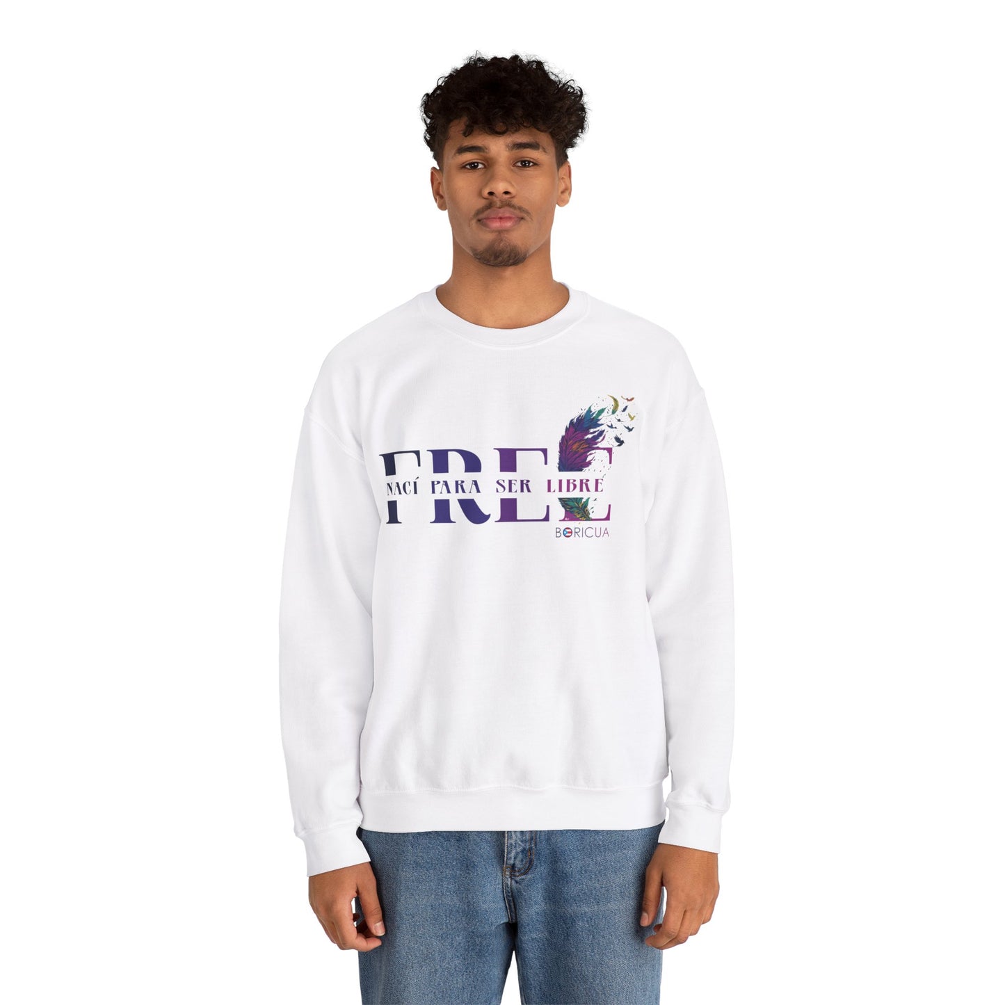 Free Nací para ser libre Unisex Heavy Blend™ Crewneck Sweaters