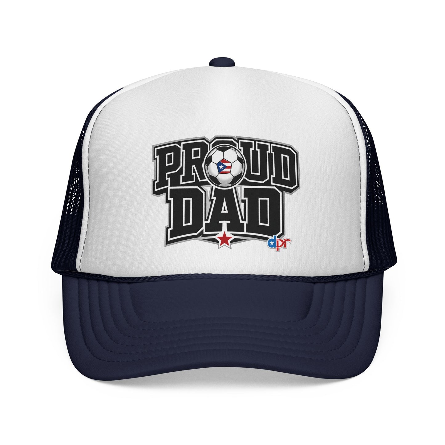 Proud Dad Soccer Boricua Trucker Caps FREE SHIPPING
