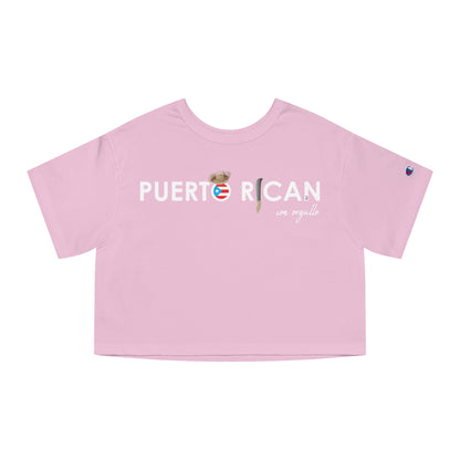 Puerto Rican con orgullo Flowy Cropped Tee