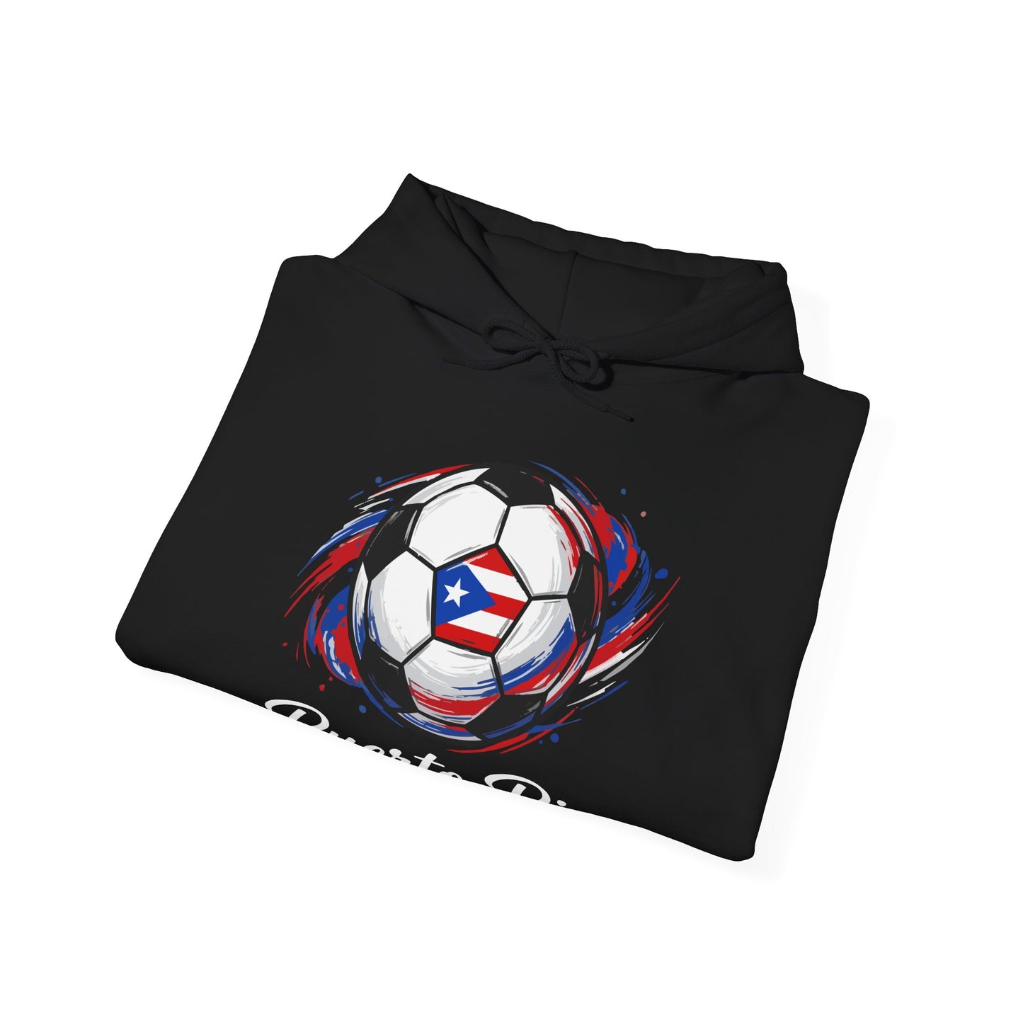 Puerto Rico Soccer ball Unisex Heavy Blend™ Boricua-Style Hoodies