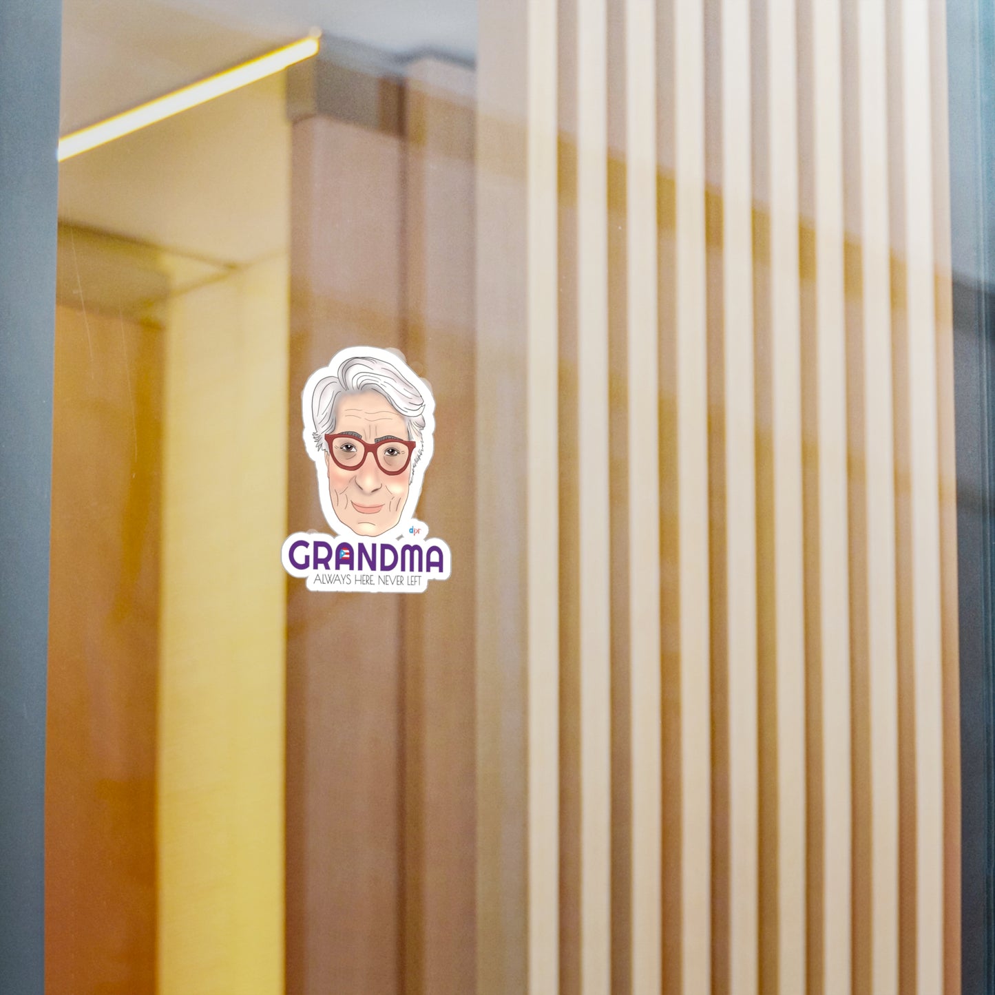 Abuela Boricua Always Here Never Left Kiss-Cut Vinyl Decals