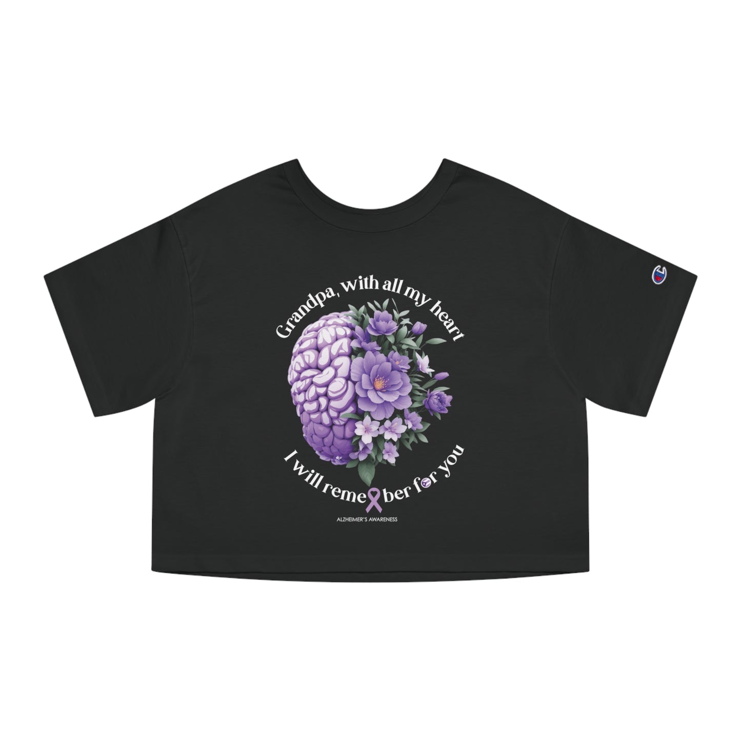 GRANDPA I Will Remember for You  Flowy Cropped Tee