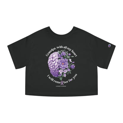 GRANDPA I Will Remember for You  Flowy Cropped Tee