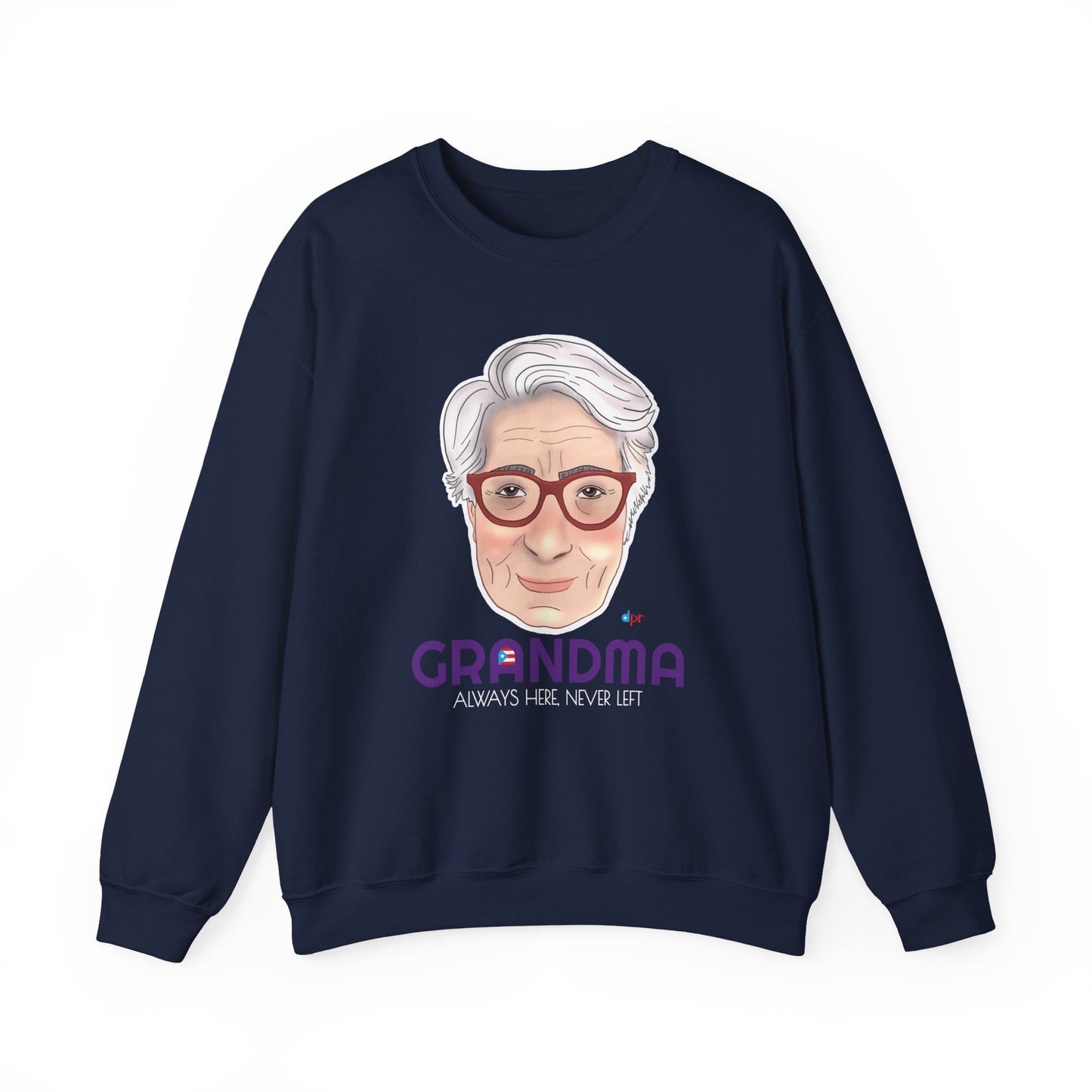 Abuela Boricua Always Here Never Left Heavy Blend™ Crewneck Sweatshirt