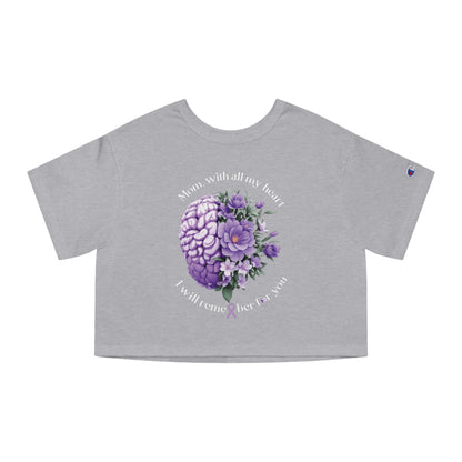 MOM I Will Remember for You  Flowy Cropped Tee
