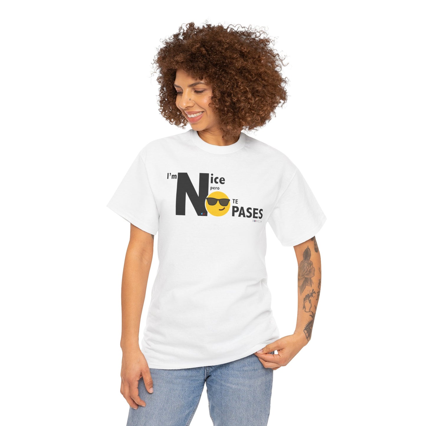 I'm Nice Boricua Unisex Heavy Cotton Tee