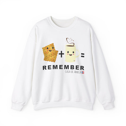 Crackers & Coffee REMEMBER ABUELA Unisex Heavy Blend™ Crewneck Sweaters