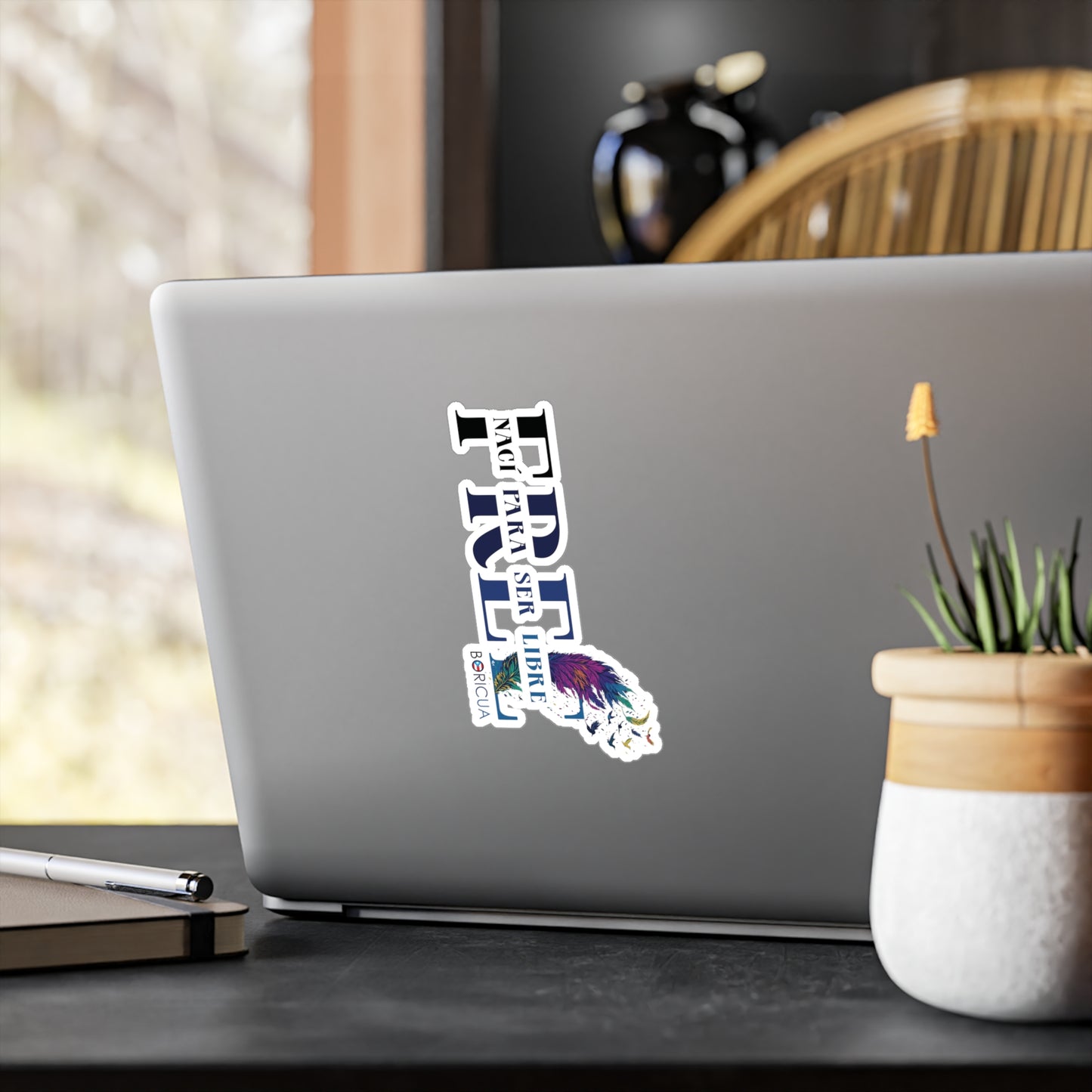 Free Nací para ser Libre BLUE Waterproof Kiss-Cut Vinyl Decals