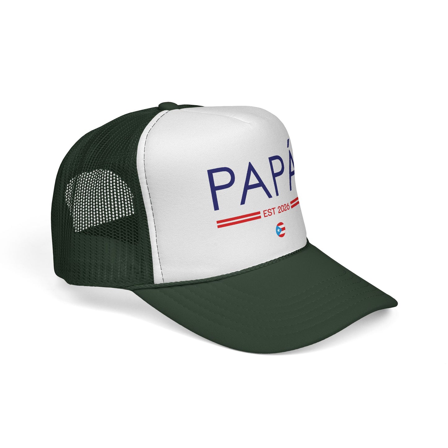 Papá Established 2026 Puerto Rican Pride Trucker Caps FREE SHIPPING