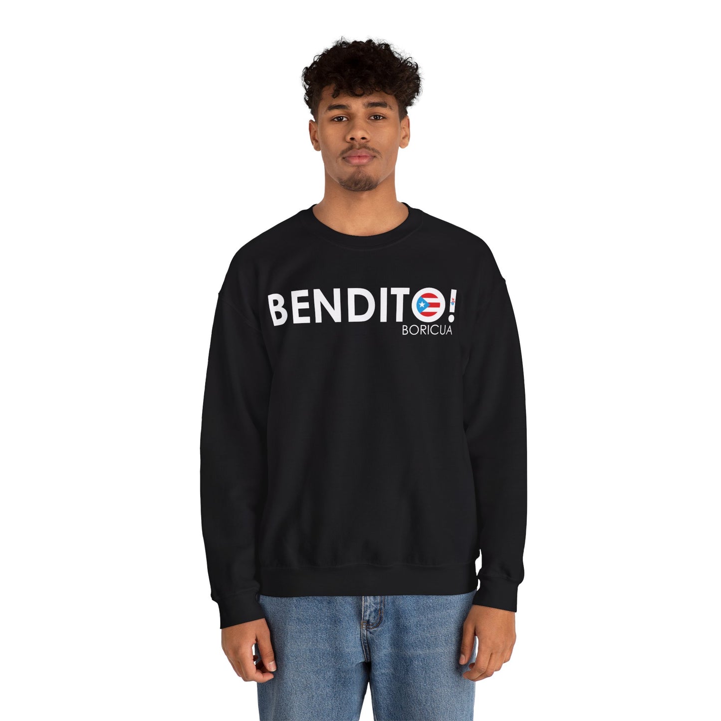 BENDITO BORICUA Heavy Blend™ Crewneck Sweaters