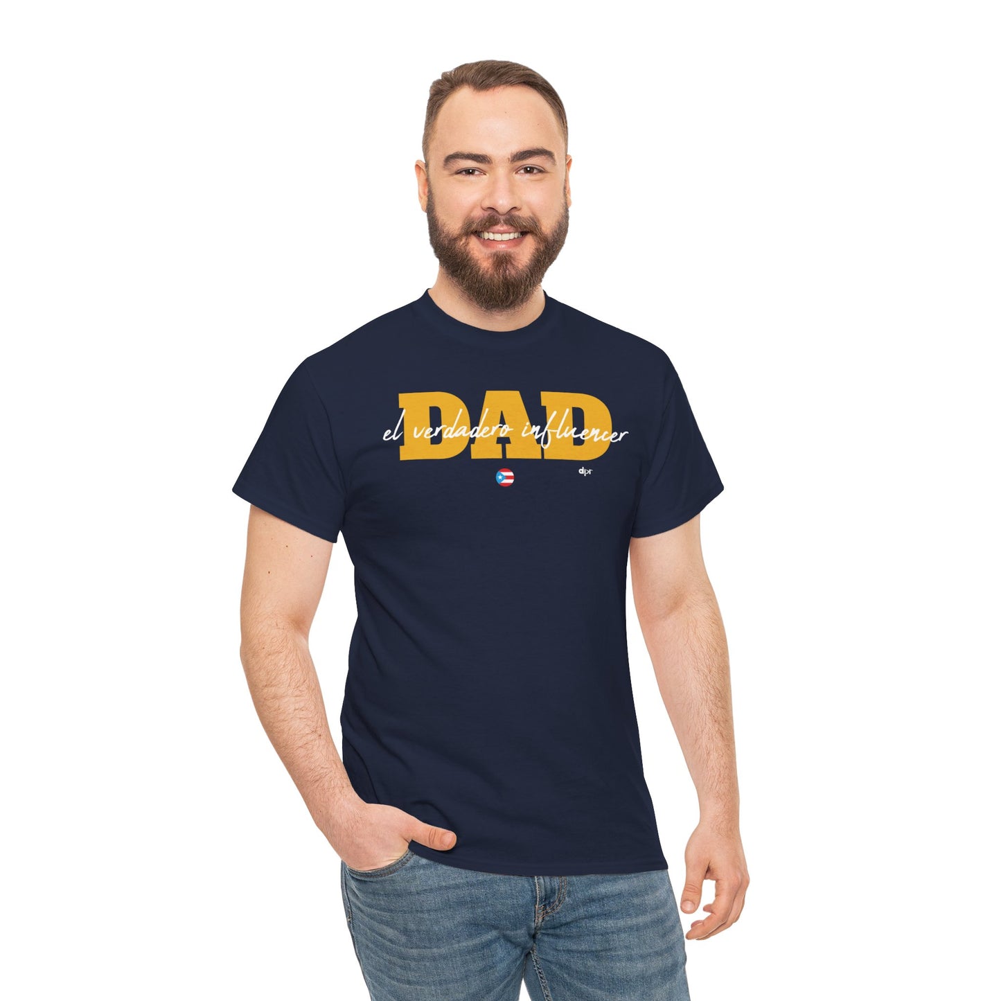 Dad El Verdadero Influencer Yellow Unisex Heavy Cotton Tee