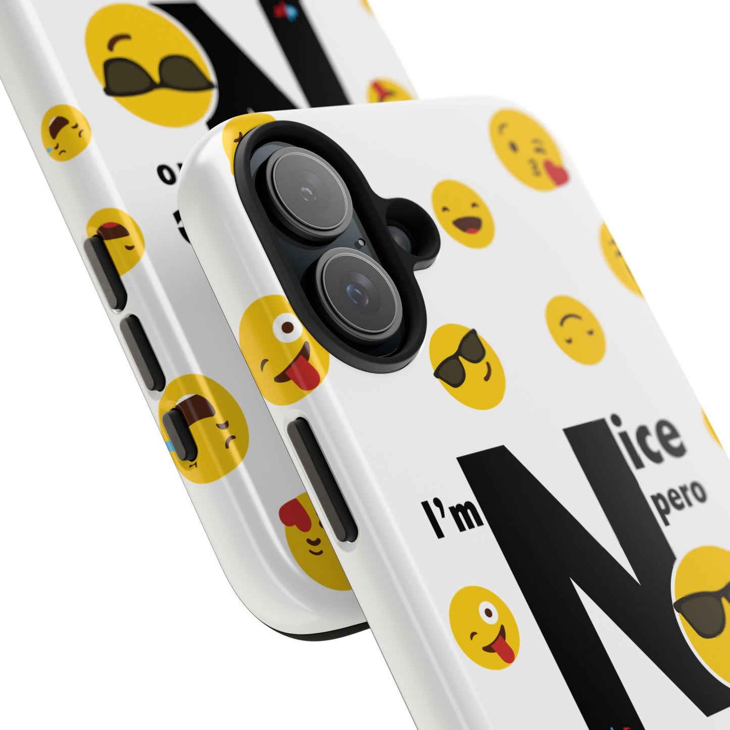 I'm Nice pero No me Jodas White Tough Phone Cases