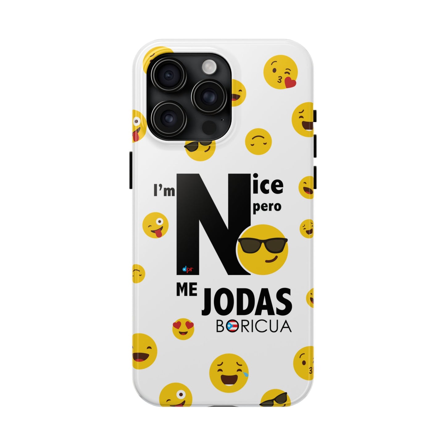 I'm Nice pero No me Jodas White Tough Phone Cases