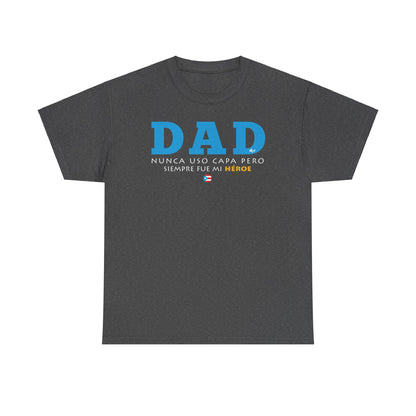 Dad Mi Héroe Blue Unisex Heavy Cotton Tee