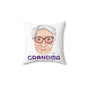 Abuela Boricua Always Here Never Left Spun Polyester Square Pillow