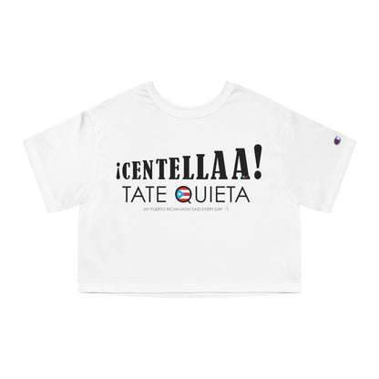 CENTELLA! Puerto Rican Mom WOMAN  Flowy Cropped Tee