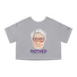 Mamá Boricua Always Here Never Left Women's Flowy Cropped Tee