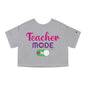 Teacher Mode ON - Back To School Boricua T Shirt Flowy Cropped Tee