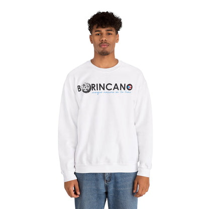 BORINCANO aunque naciera en la luna Unisex Heavy Blend™ Crewneck Sweaters