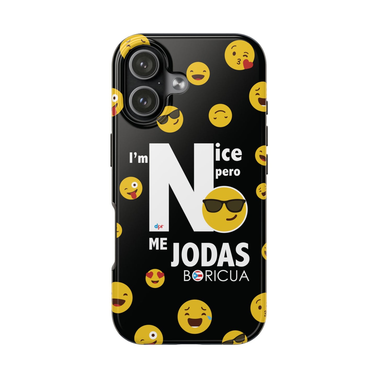 I'm Nice pero No me Jodas Tough Black Phone Cases