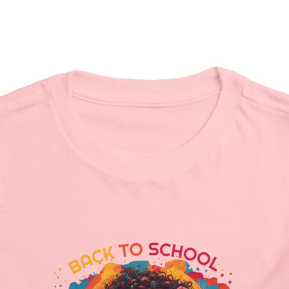 Back to School Boricua Girl Flow Toddler Short Sleeve Tee