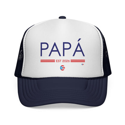 Papá Established 2026 Puerto Rican Pride Trucker Caps FREE SHIPPING