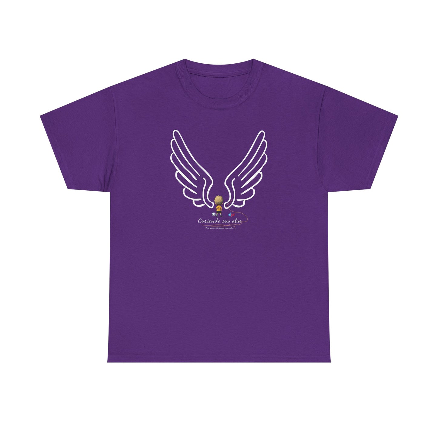 "Cosiendo sus alas" Soccer Player Unisex Heavy Cotton Tee