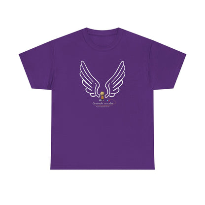"Cosiendo sus alas" Soccer Player Unisex Heavy Cotton Tee
