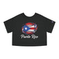 Puerto Rico Baseball Women's Flowy Cropped Tee | Puerto Rican Baseball Shirt