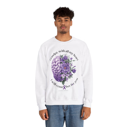 GRANDPA I Will Remember for You Heavy Blend™ Crewneck Sweaters