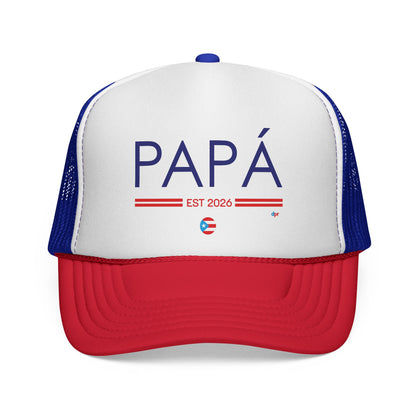 Papá Established 2026 Puerto Rican Pride Trucker Caps FREE SHIPPING